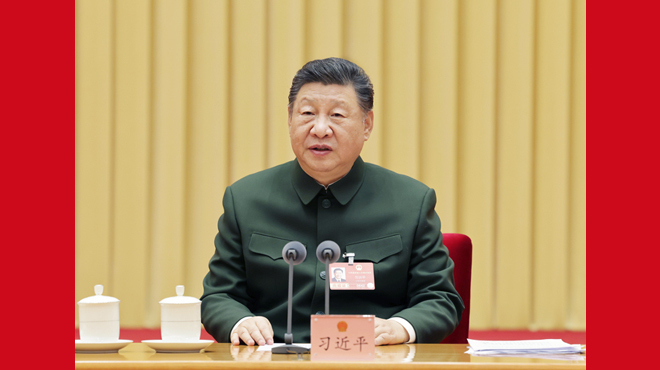 习近平在出席解放军和武警部队代表团全体会议时强调： 充分发挥政治建军特有优势 凝心聚力推动国防和军队现代化行稳致远